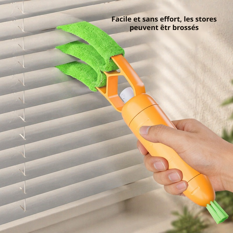 Brosse de nettoyage multifonctionnelle pour climatiseur et pales de ventilateur