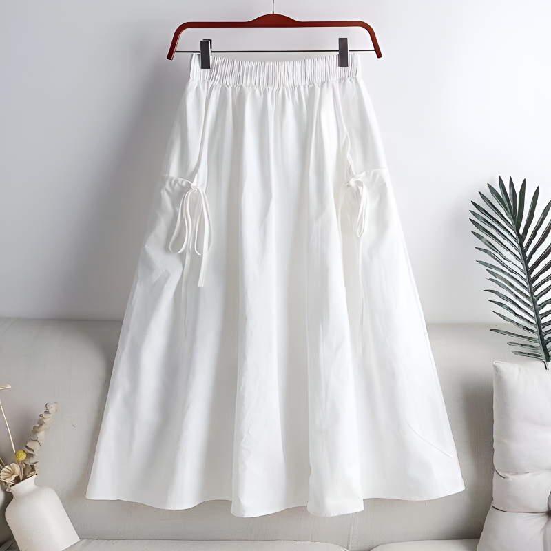 High Waist Bias Sheer Mesh Midi Skirt