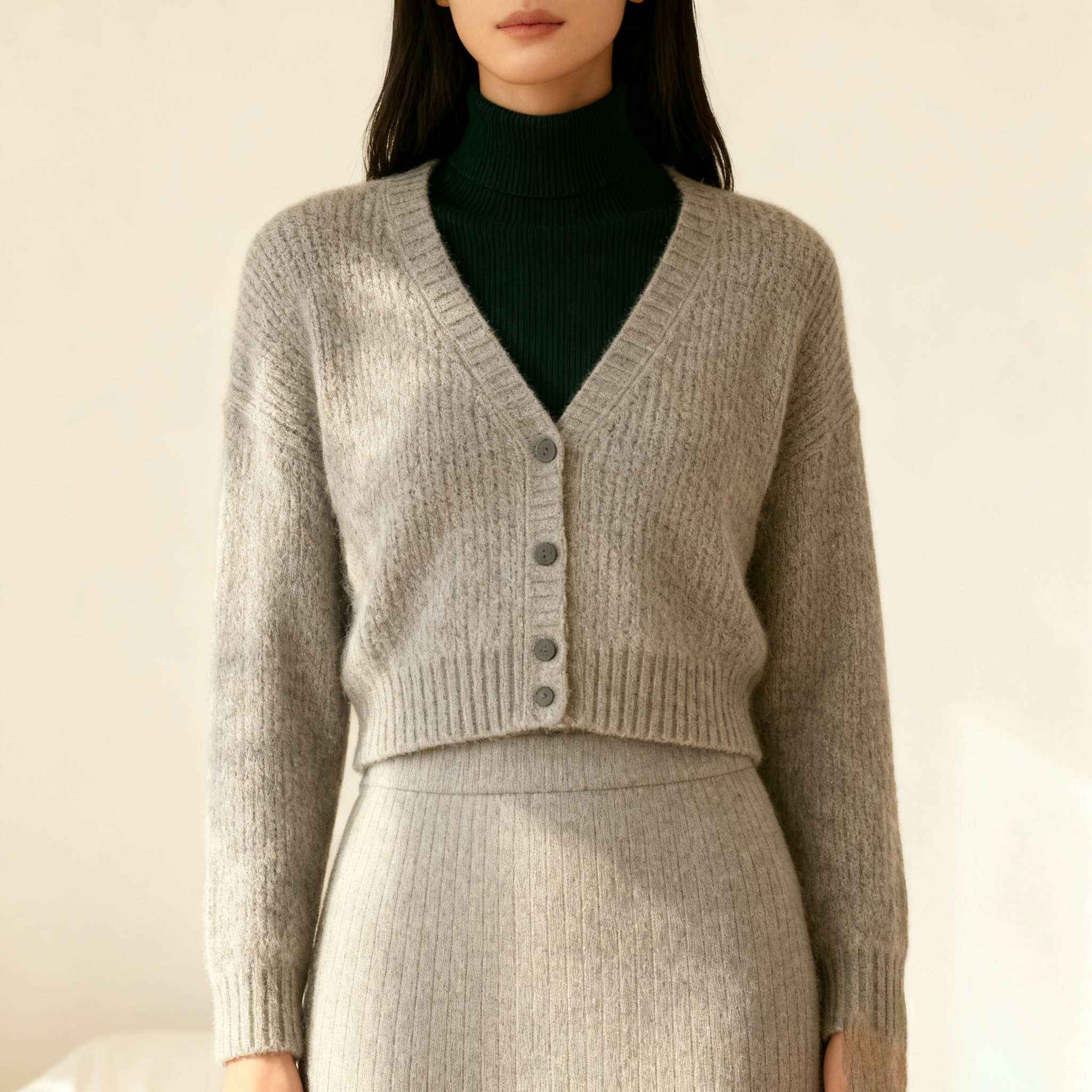 ニットセーターセットアップワンピース 