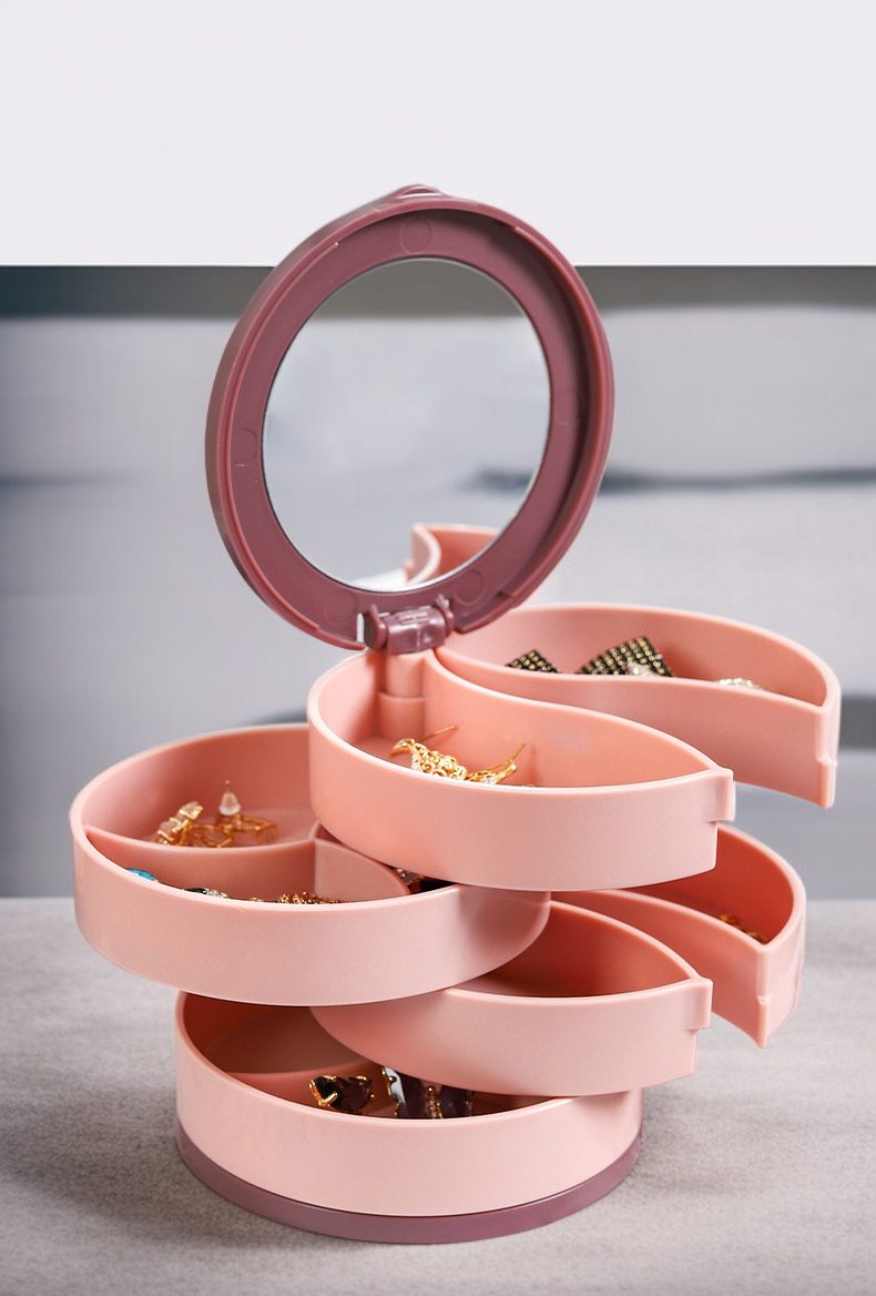 回転式ジュエリーボックスの使い方イメージ