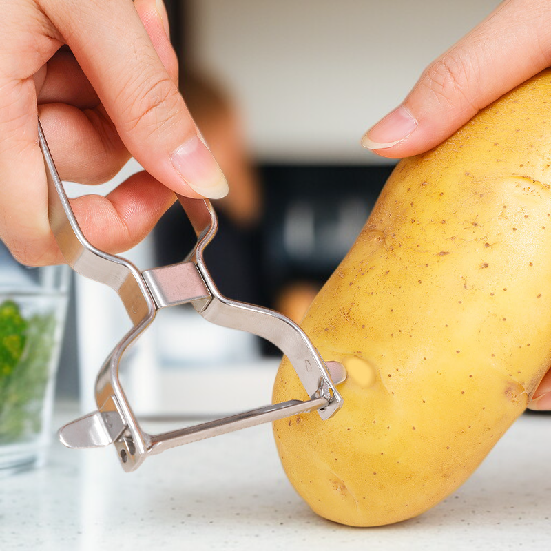 Cuchillo pelador de verduras y frutas, acero inoxidable, para cocina