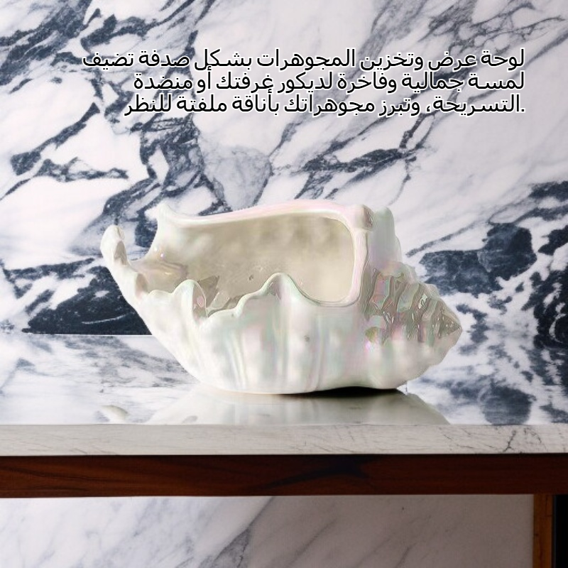 شل على شكل مجوهرات تخزين وعرض لوحة