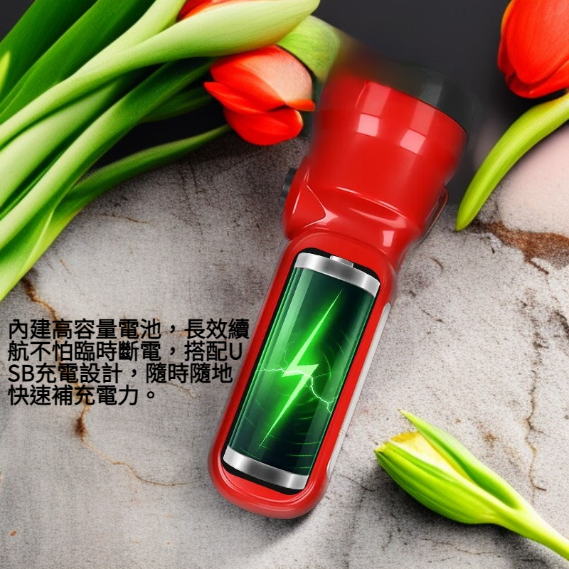 雙光源汽修維修燈手電筒