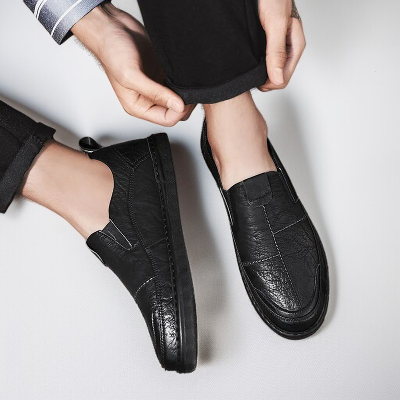 أحذية رجالية صيفية بنعل مطاطي وتهوية عالية