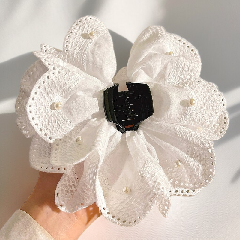 蕾絲蝴蝶結馬尾髮夾