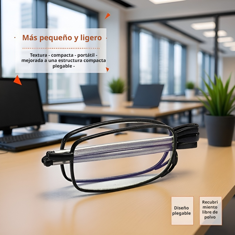 Lentes antirreflejo para adultos mayores, plegables y ligeras, protección para la vista
