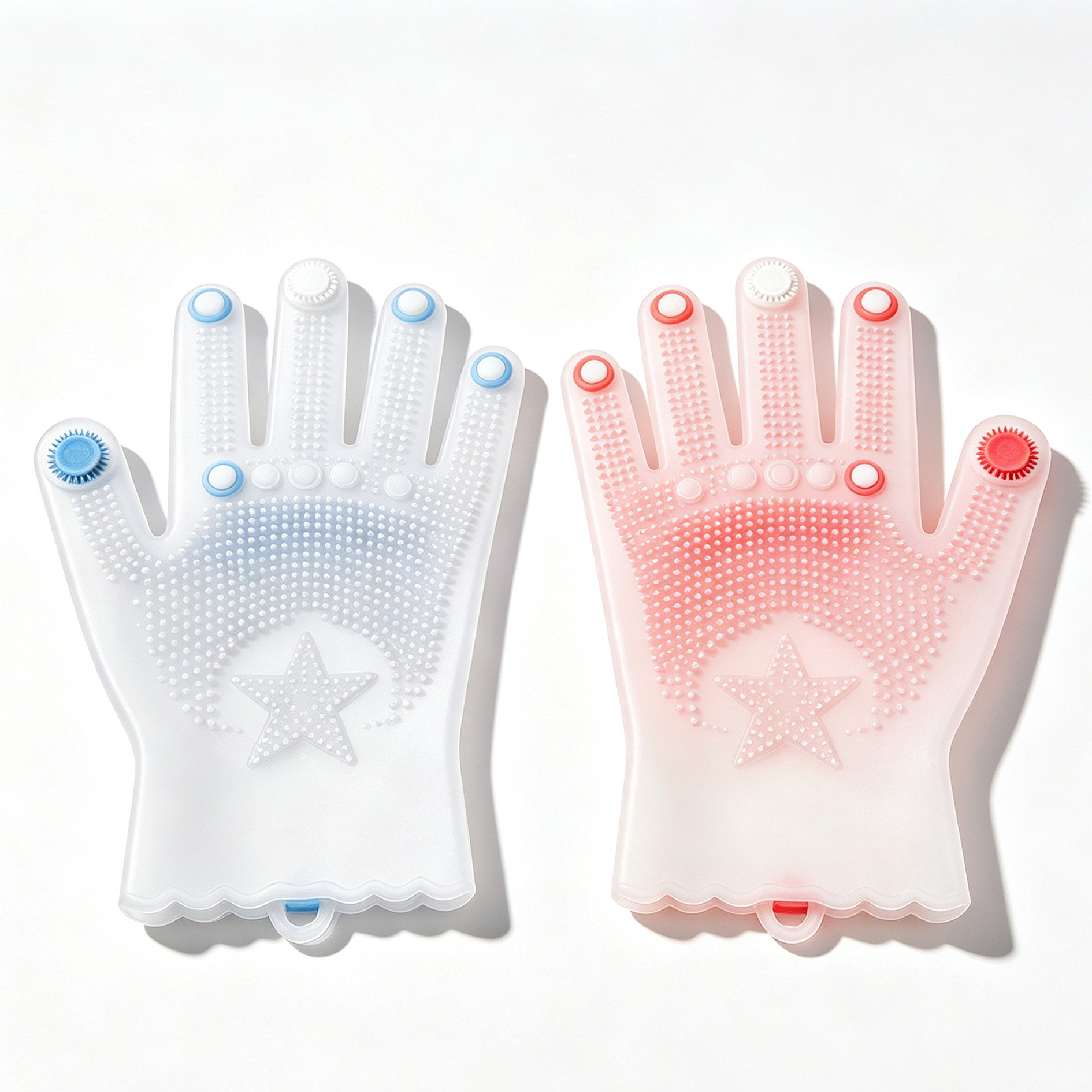 Silicone dishwashing gloves