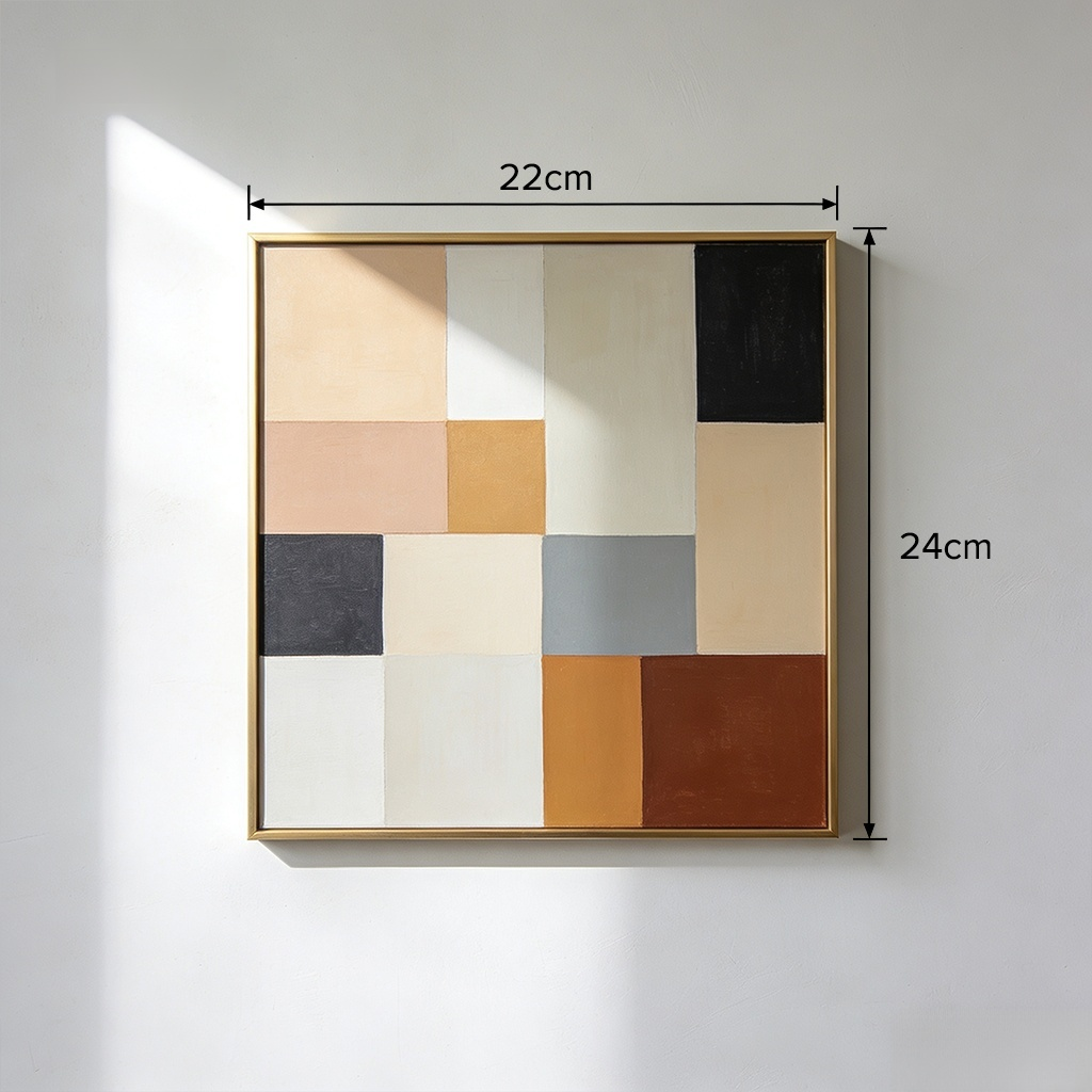 Simple black and white art for living room decor