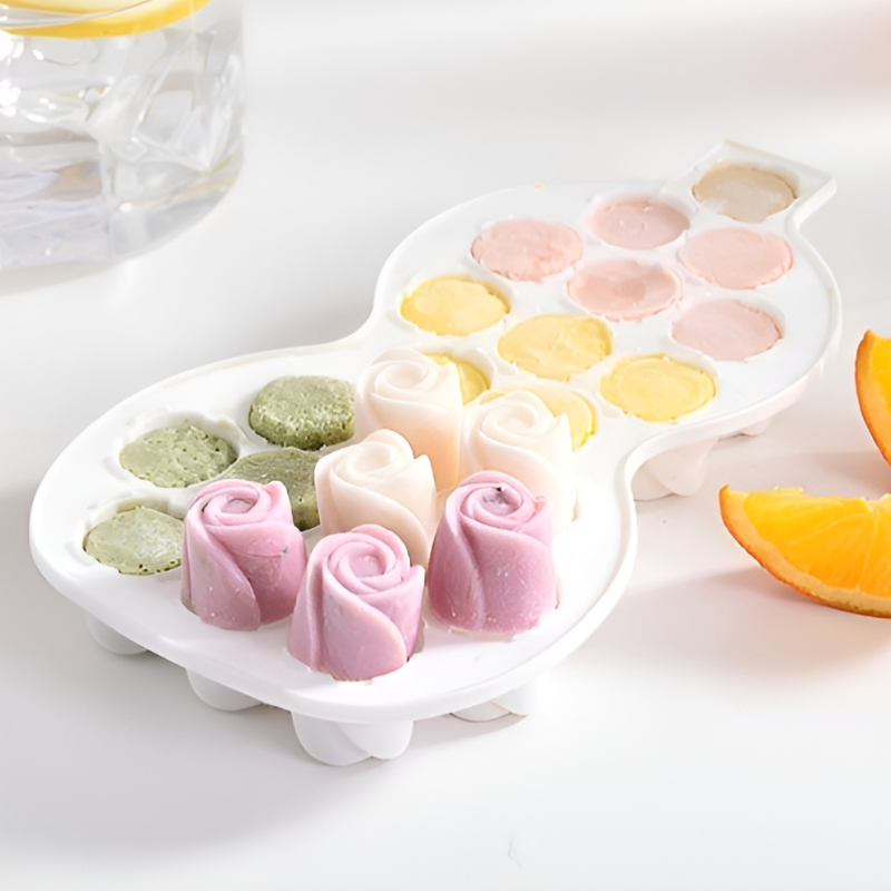 Gourd-shaped silicone ice cream mold