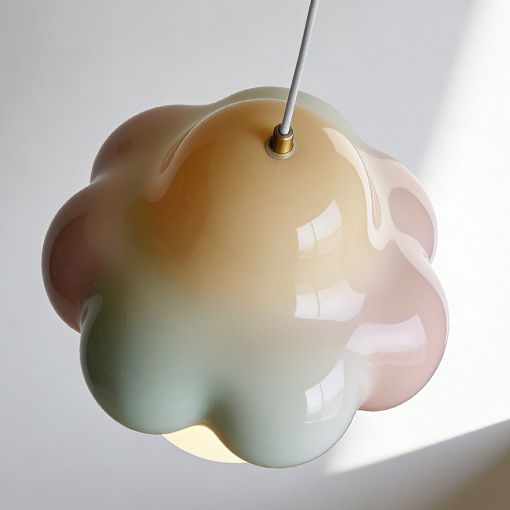 거실에 설치된 모던 펜던트 조명