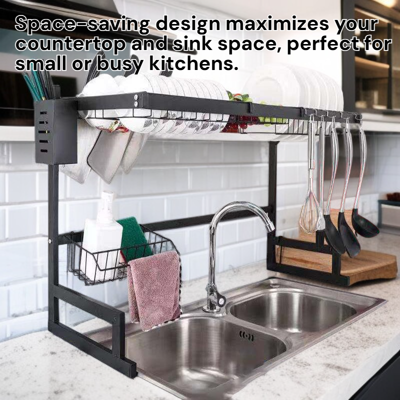 Multi-functional Kitchen Sink Storage Rack Bowl Dish Chopsticks Draining Rack