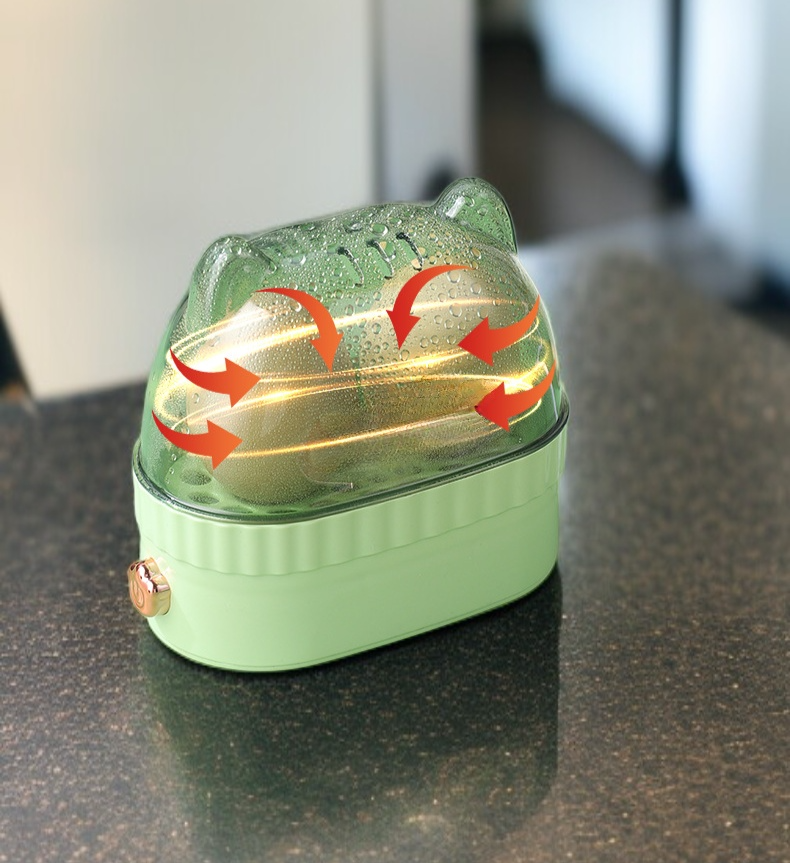 卵蒸し器で調理された美味しい蒸し卵