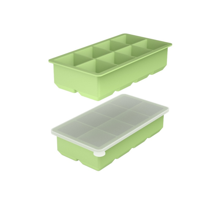 Household 4-Grid Ice Cube Tray with Lid
