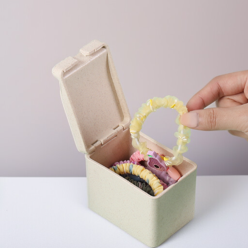 Caja organizadora multiusos: para accesorios de cabello, hilo dental, tiritas y bastoncillos