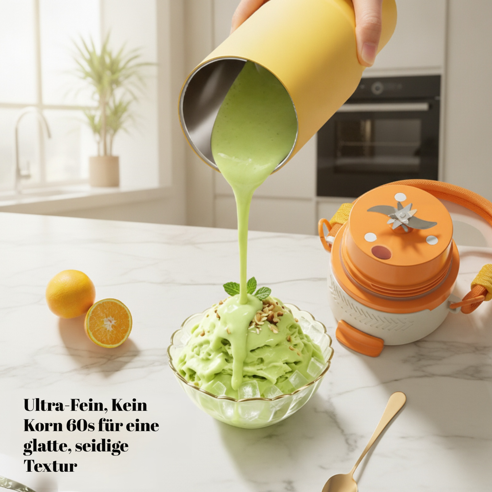 Kompakter Eiscrusher Mixer 900ml Große Kapazität Entsafter