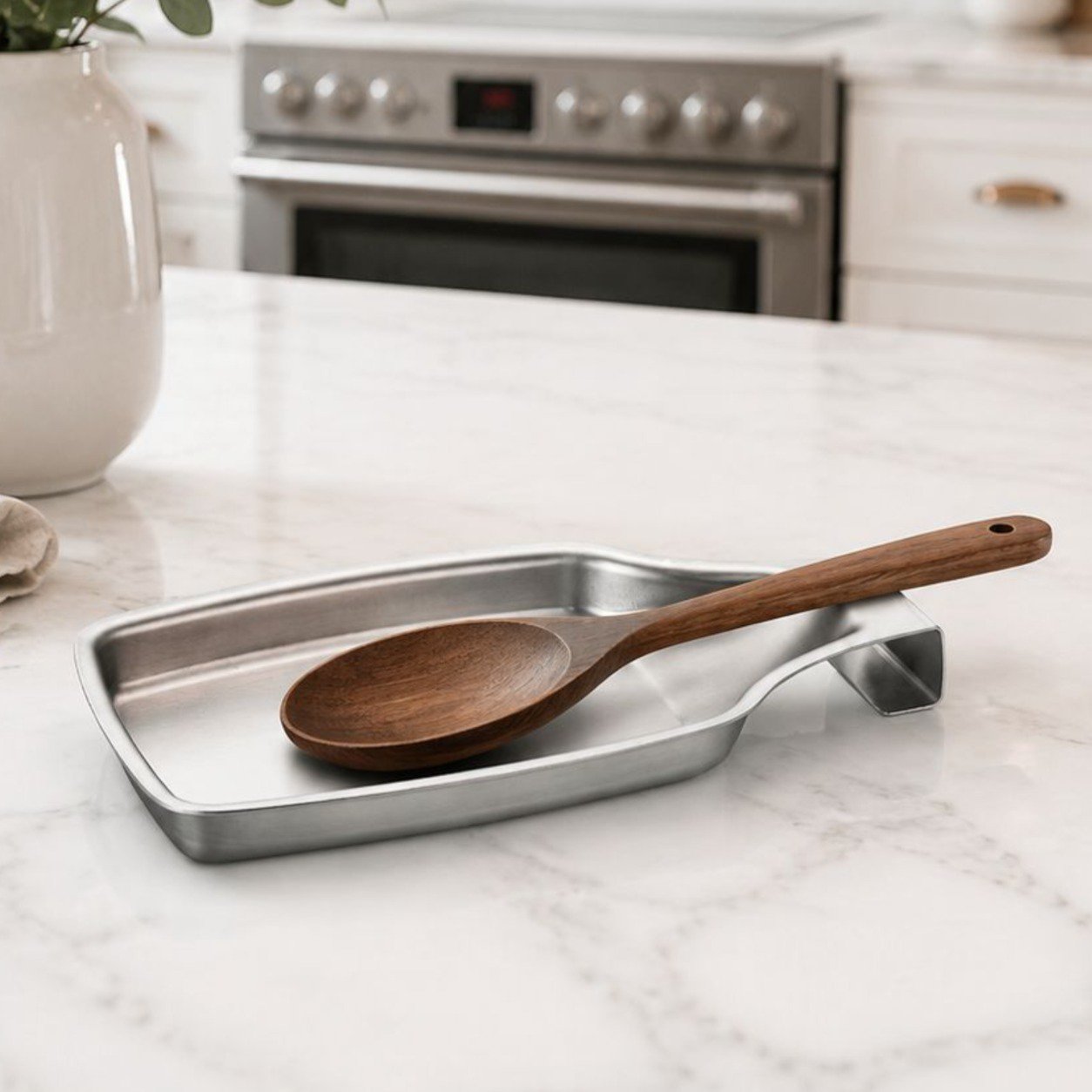 304 Stainless Steel Ladle Holder Kitchen Utensil Shelf Multipurpose Tray