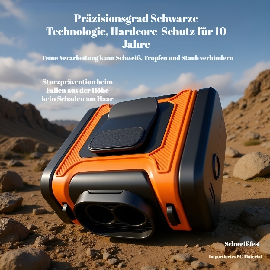  Outdoor Ventilator mit zwei Luftauslässen zum Befestigen an der Taille