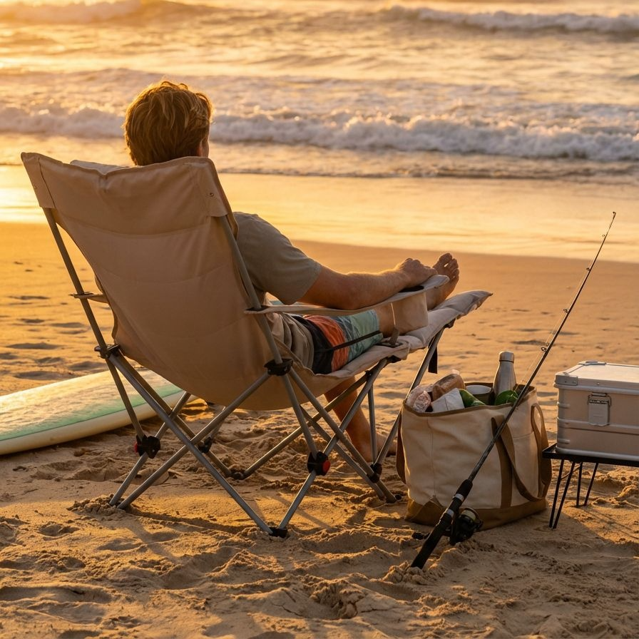 เก้าอี้พับน้ำหนักเบา เหมาะกับกิจกรรมกลางแจ้ง