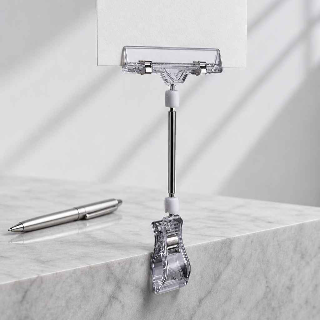 Transparent Price Tag Clip for Clothing Stores