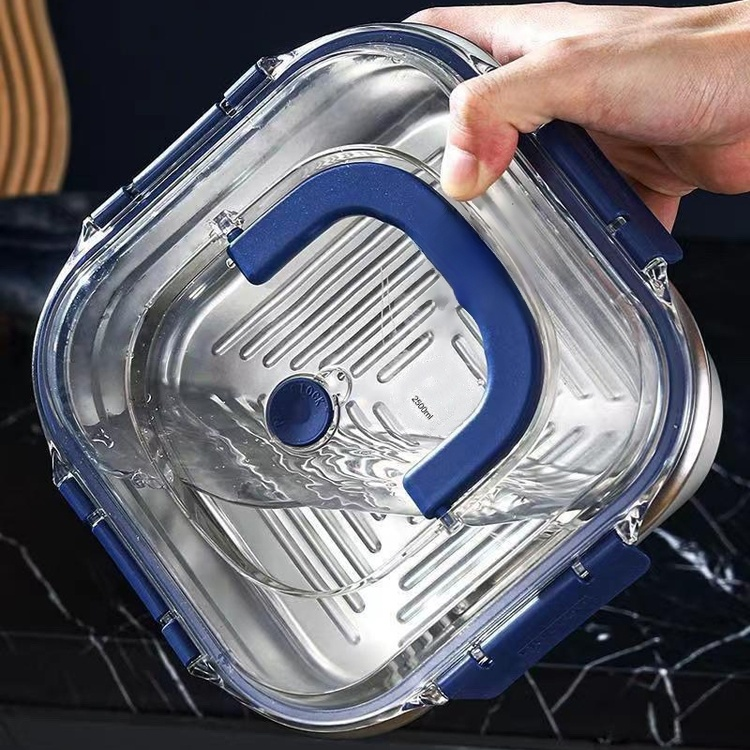 Caja de conservación de acero inoxidable