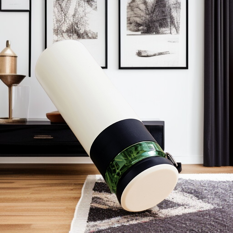 كوب ترمس رجالي بفصل الشاي والماء من السيراميك