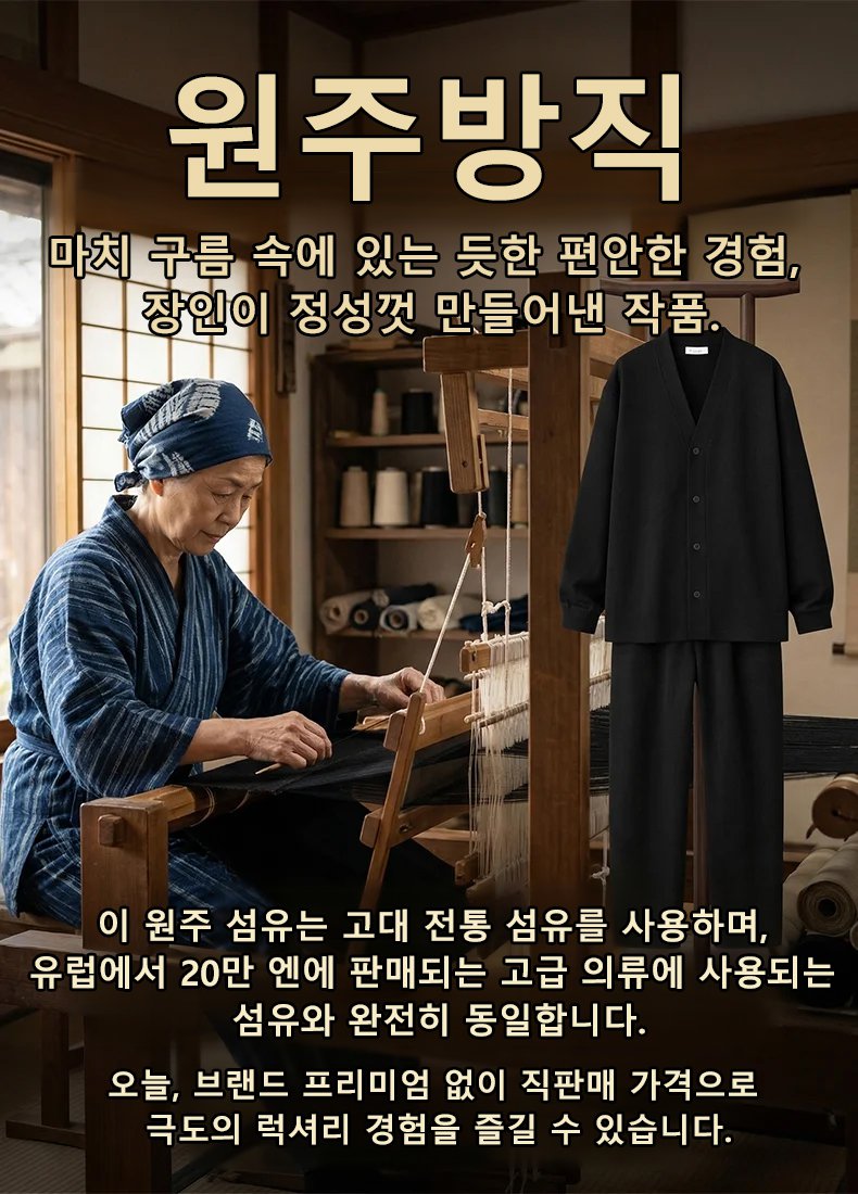 【140kg까지 착용 가능】빅사이즈 남성 캐주얼 세트