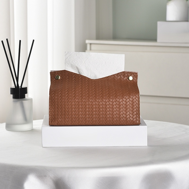 高級PUレザー ティッシュボックス リビング・テーブル用