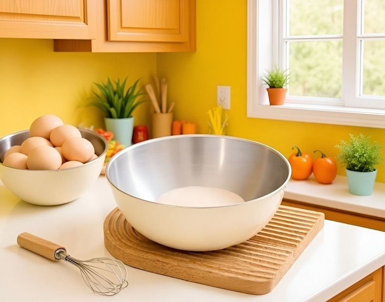 깔끔한 디자인의 스테인리스 그릇