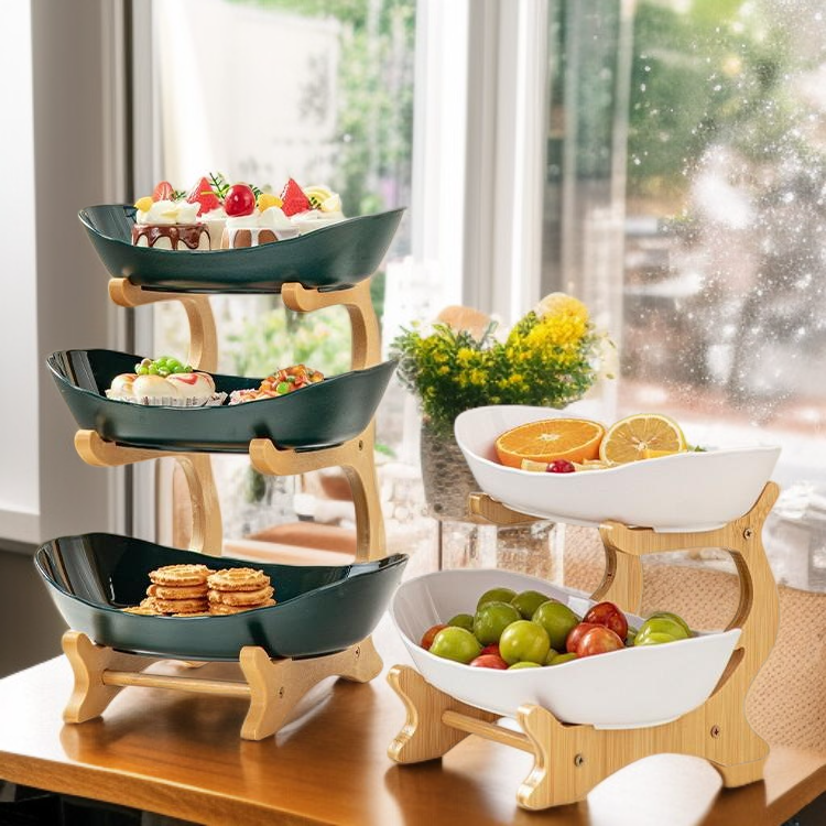 심플한 다층 거실 과일 접시
