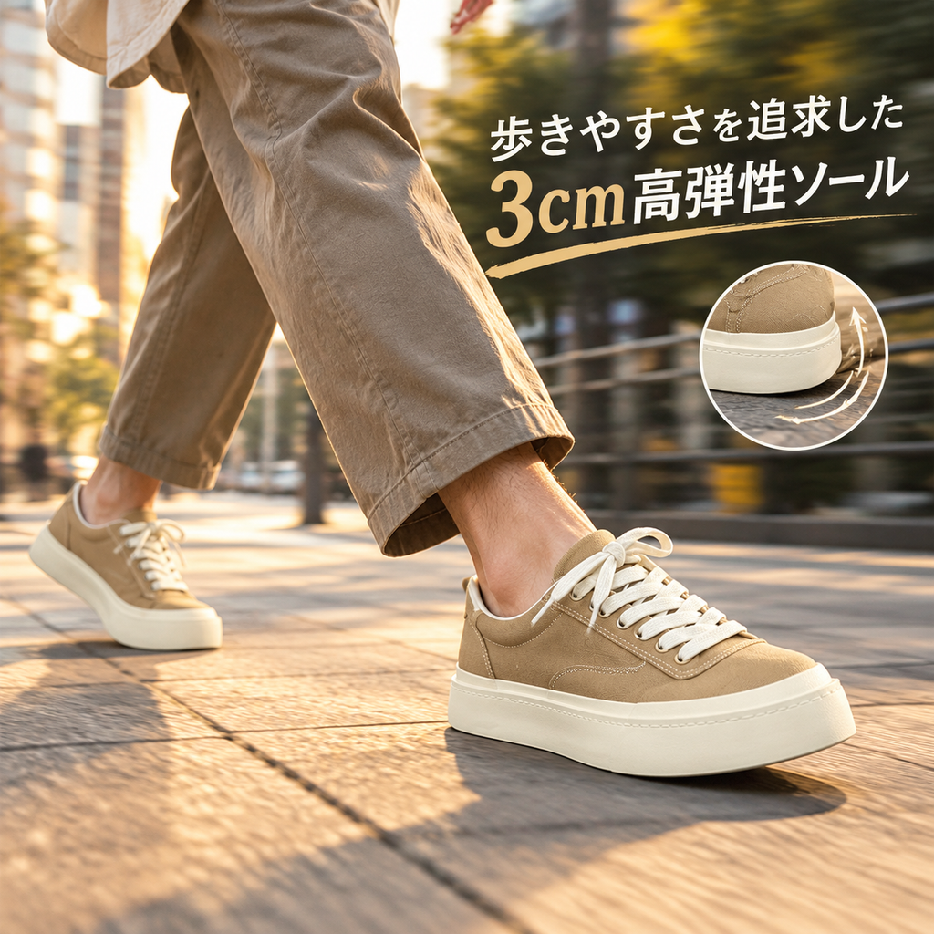 クラシックな日系メンズキャンバスシューズ