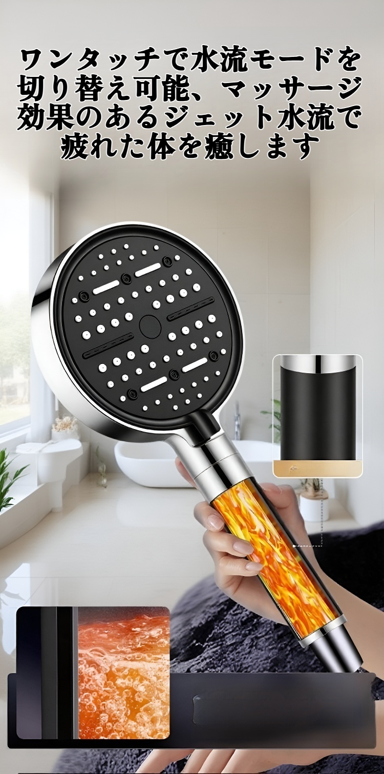 強力な加圧式大型シャワーヘッドパネルの全体画像