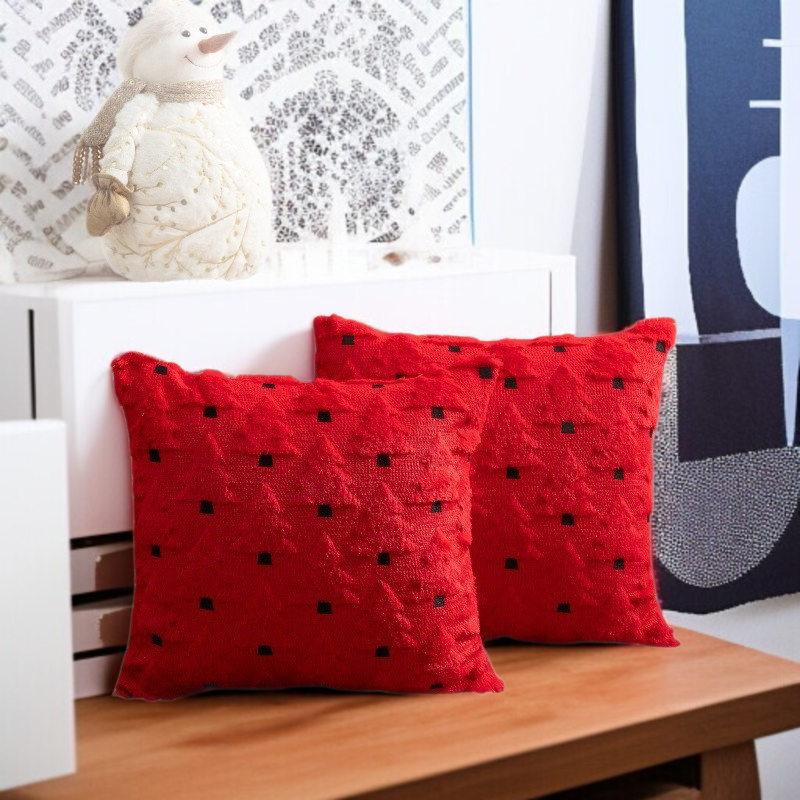 Holiday Cushion Cover Cute Embroidery Quilting Home