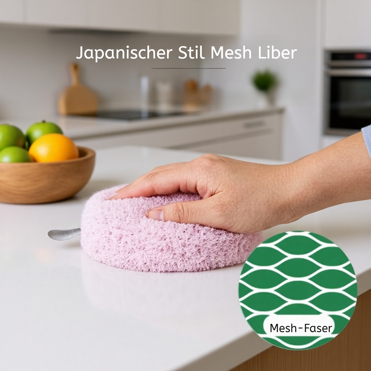 Antibakterielle Reinigungskugel für Waschbeckenoberflächen