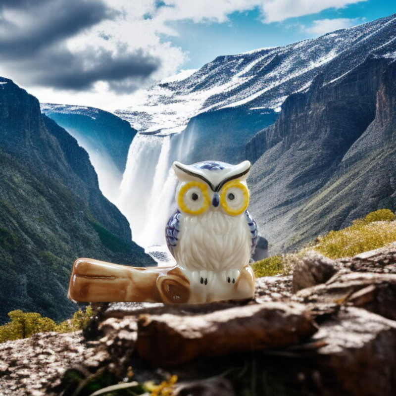 フクロウ鳥のお香スティックミニかわいい携帯用香炉お香ホルダーセラミック装飾品ホームデコレーション