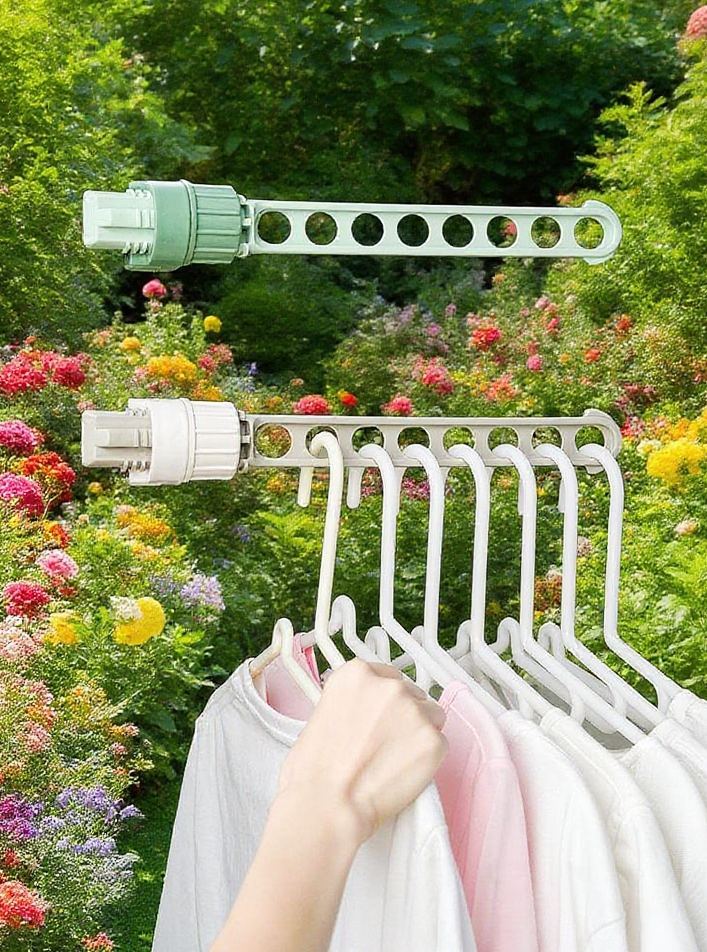 節省空間窗戶掛式晾衣架使用效果