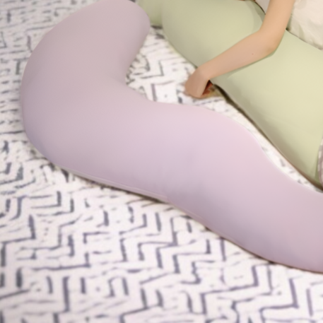 여성·남성용 아이스 실크 롱 필로우 임산부 사이드 슬리핑 다리 쿠션 침대 등받이