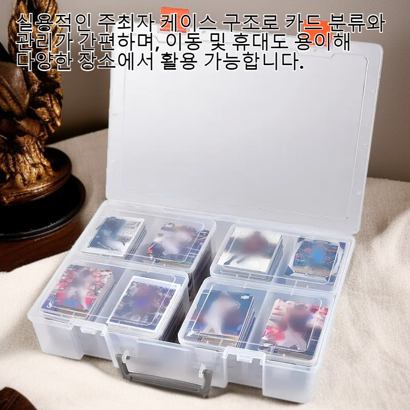 스포츠 카드 수집기 대용량 플라스틱 디스플레이 주최자 케이스
