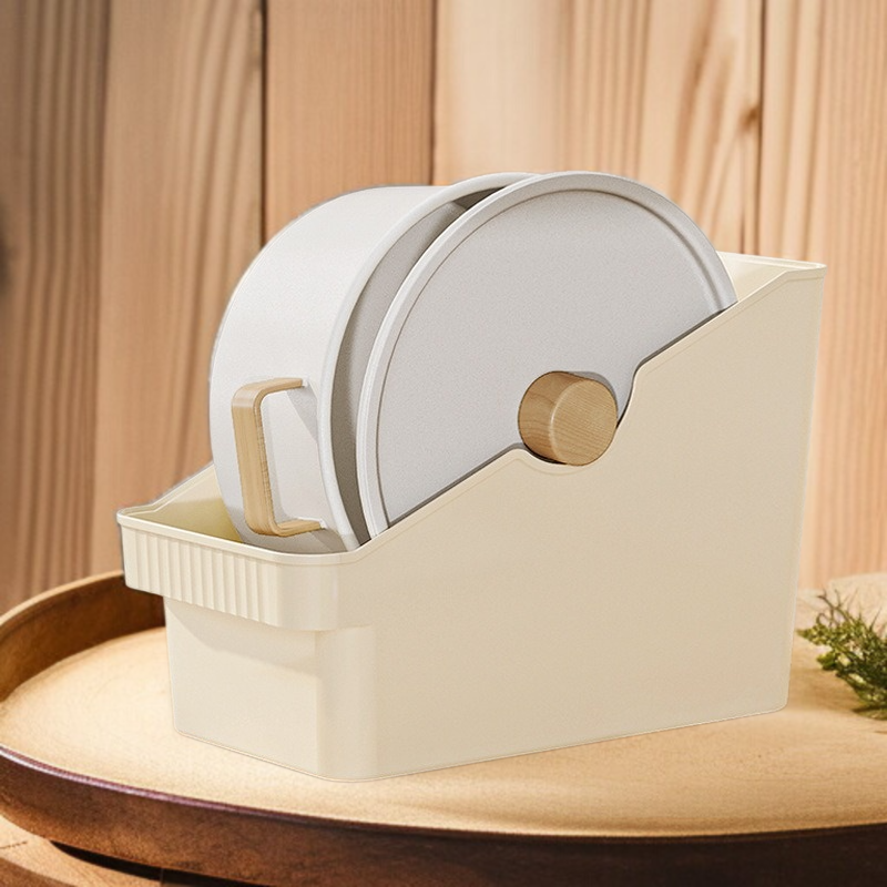 Plastic Kitchen Storage Rack Pot Knife Soy Sauce Bottle Organizer