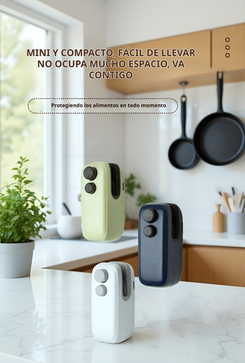 Sellador multifuncional para bolsas de diferentes tamaños