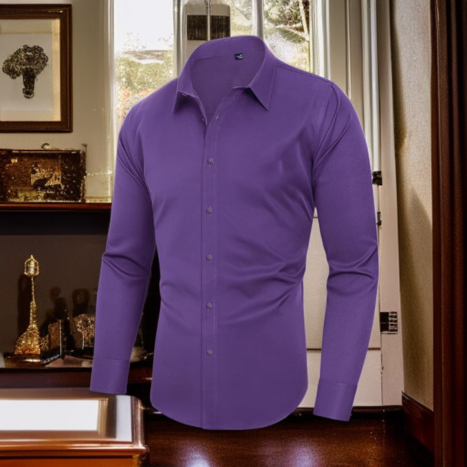 男士商務休閒透氣襯衫