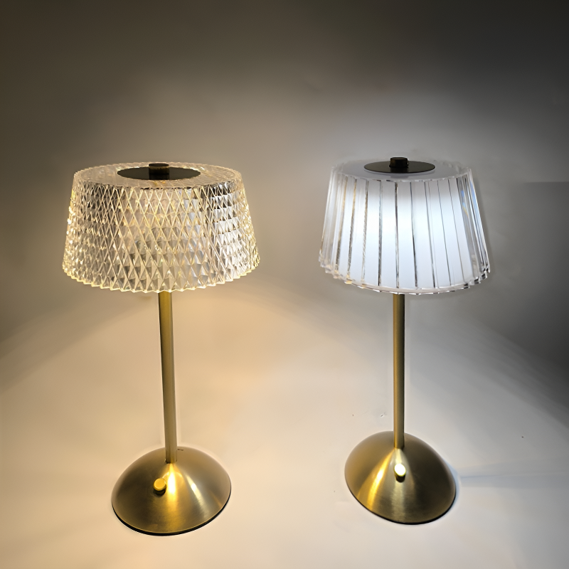 Lámpara de escritorio LED tricolor retro