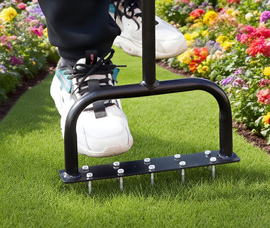 Full view of standing soil loosening tool