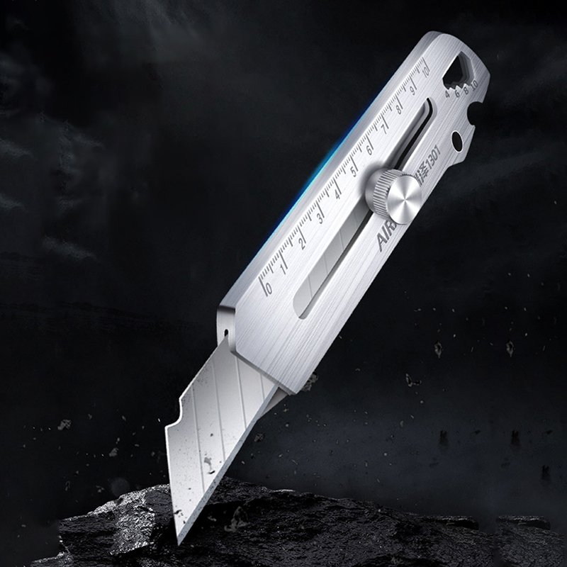 【多機能6イン1】ステンレス製厚手カッターナイフ