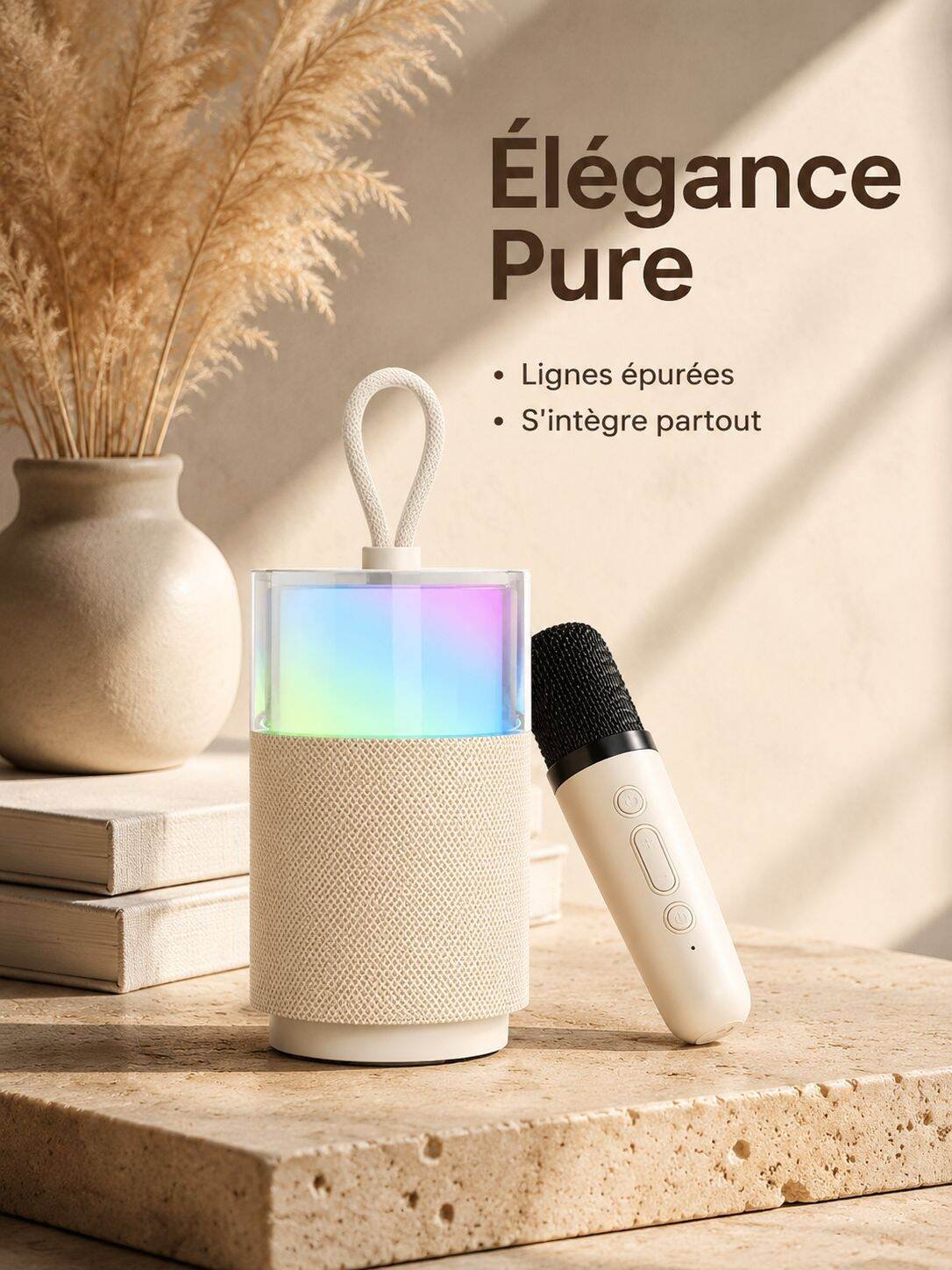 Enceinte Bluetooth Karaoké Aurore
