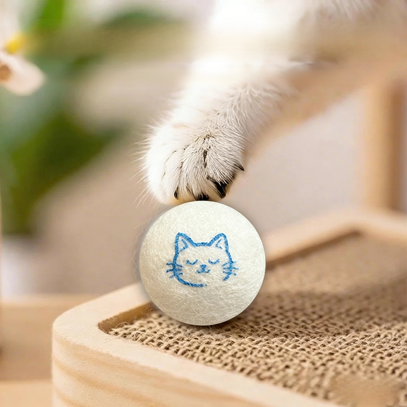 Jouet pour chat en laine silencieuse