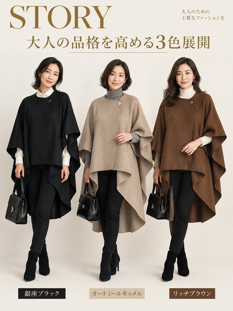 ゆったりシルエットアシンメトリーコート