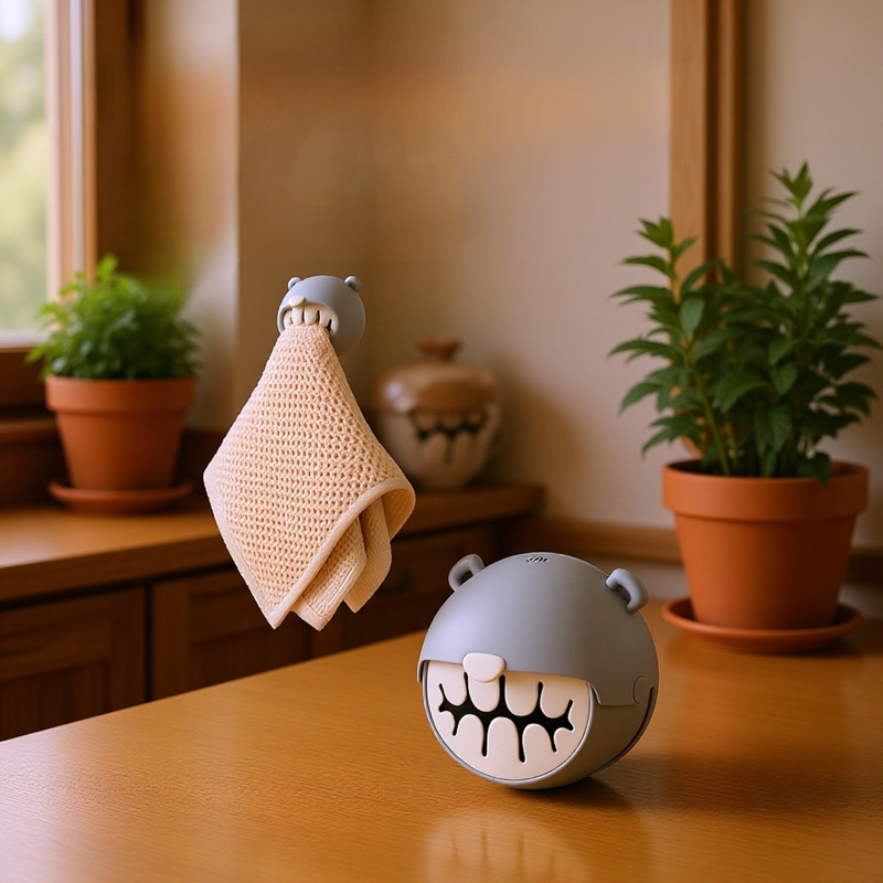 Niedliche Aufbewahrungsbox für Einweg-Kunststofffolie