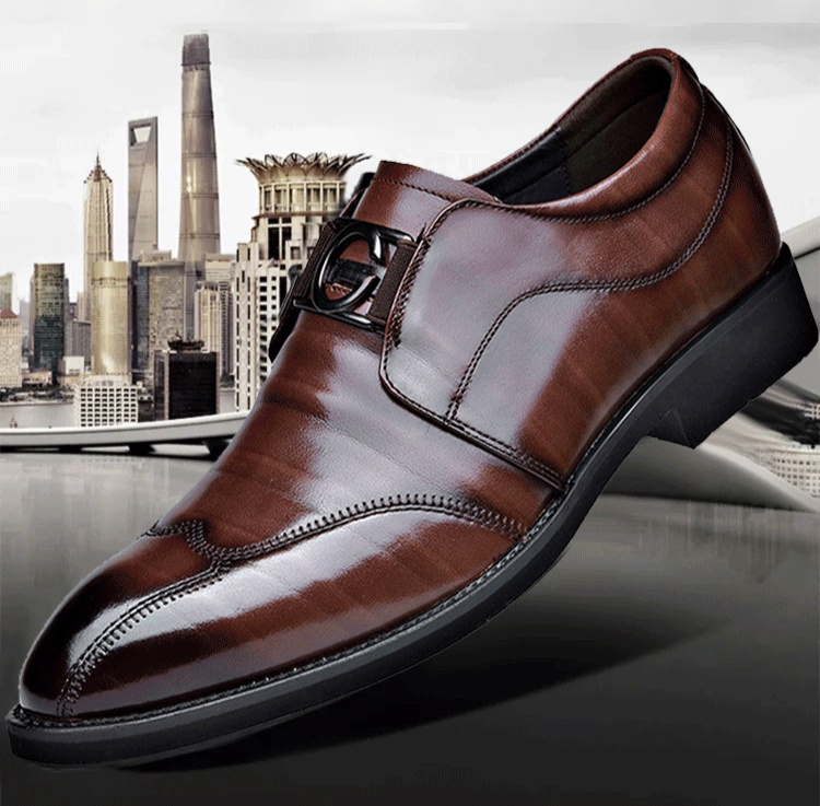 Zapatos de cuero casuales premium para hombres