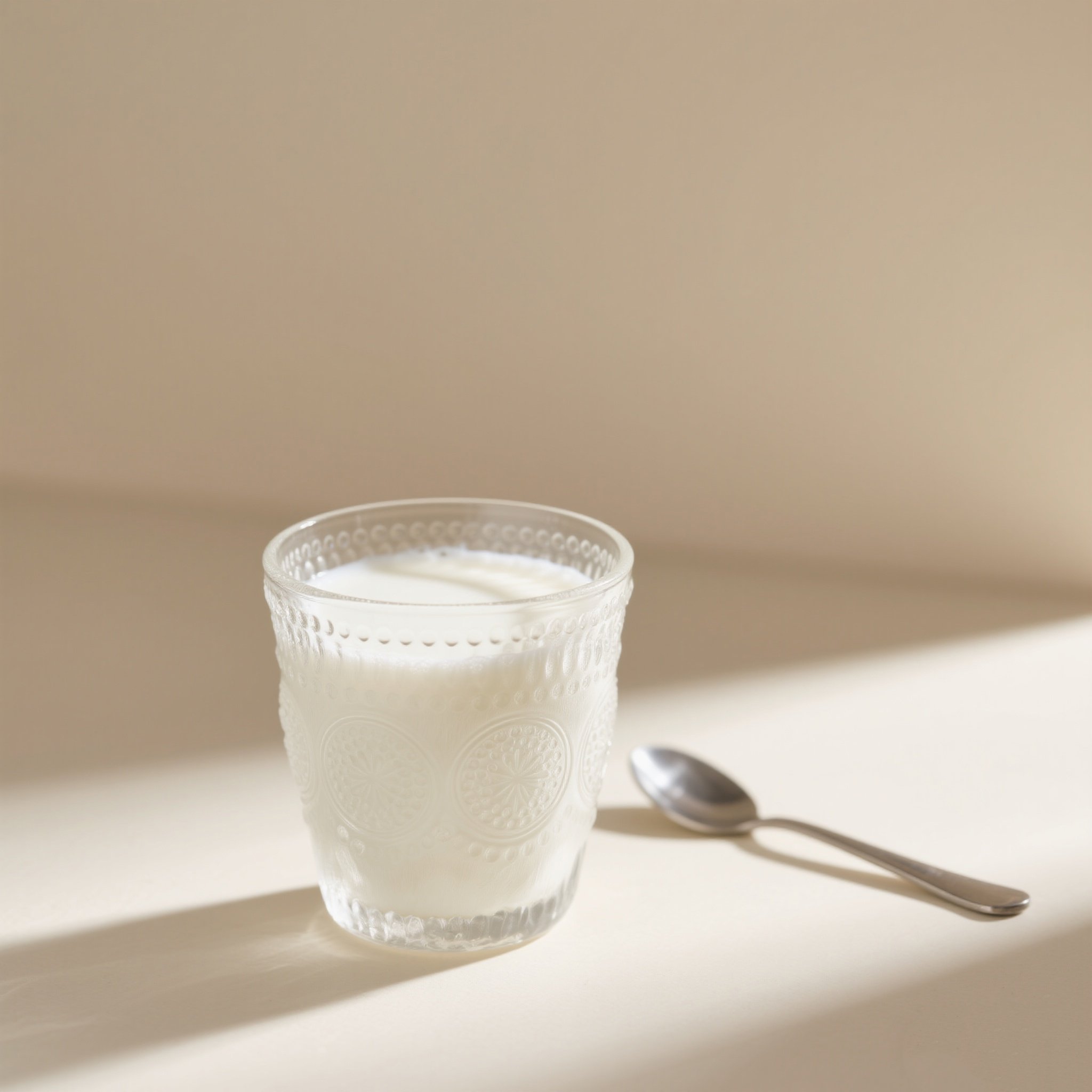 แก้วน้ำใสดีไซน์ลายสวยงาม