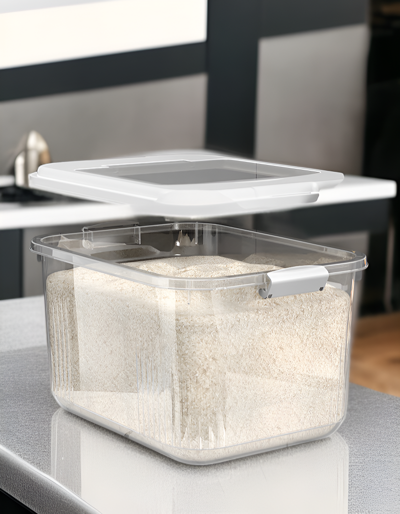 쌀 신선도 유지를 위한 쌀통 뚜껑 디테일